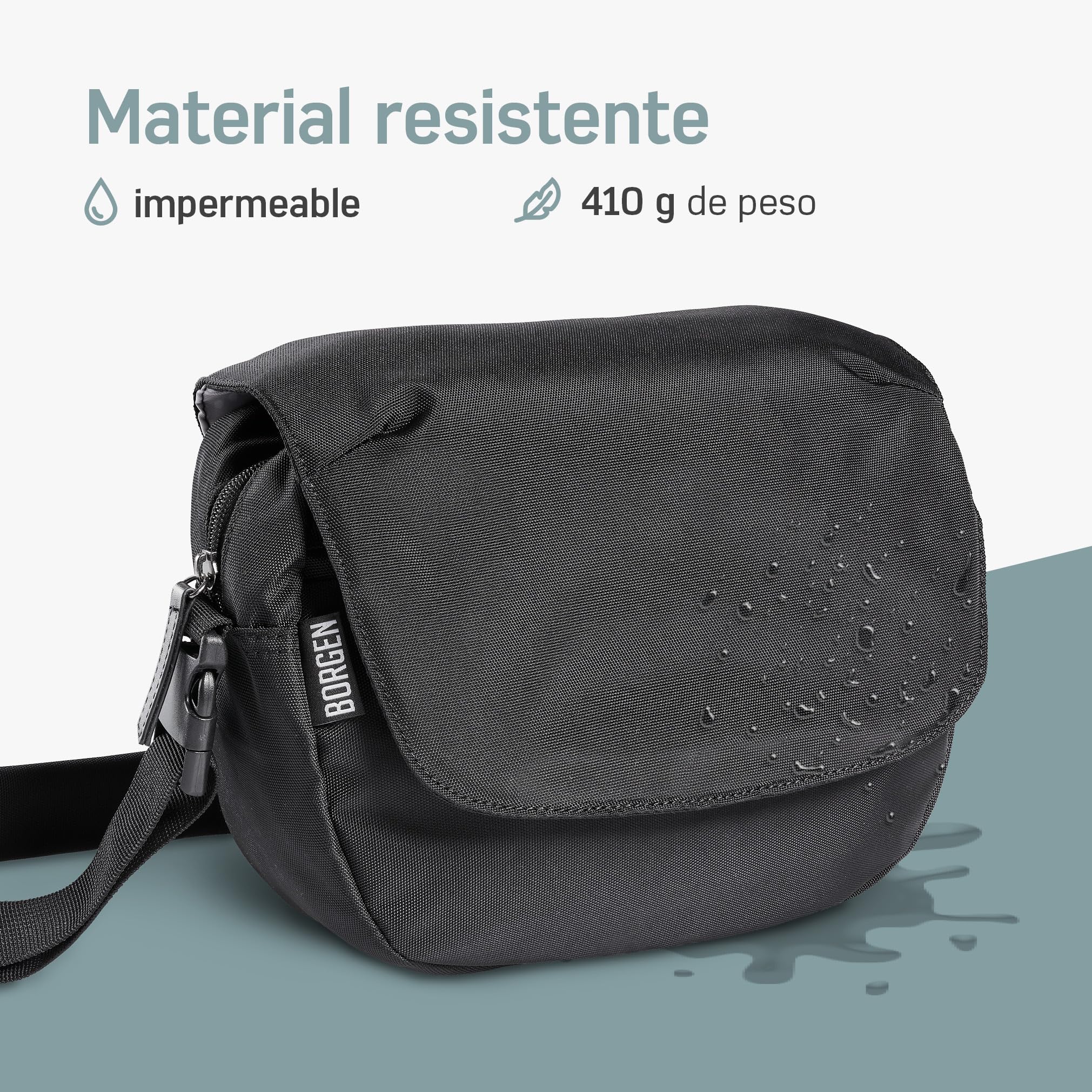 Borgen KLICKfix Bolsa Manillar Bicicleta – Bolsa Manillar Bici Repelente al Agua y espaciosa 5 L – Bici