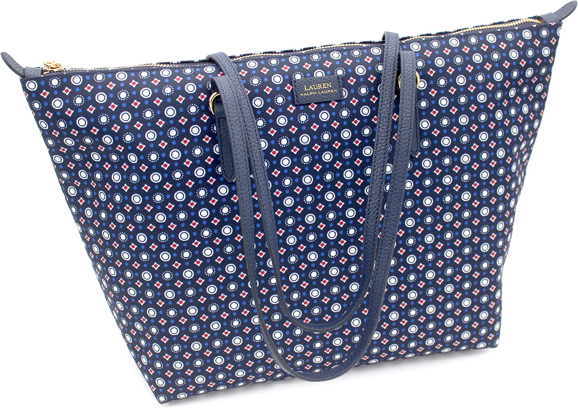 Ralph Lauren Chadwick Tote Medium (Navy Geo)