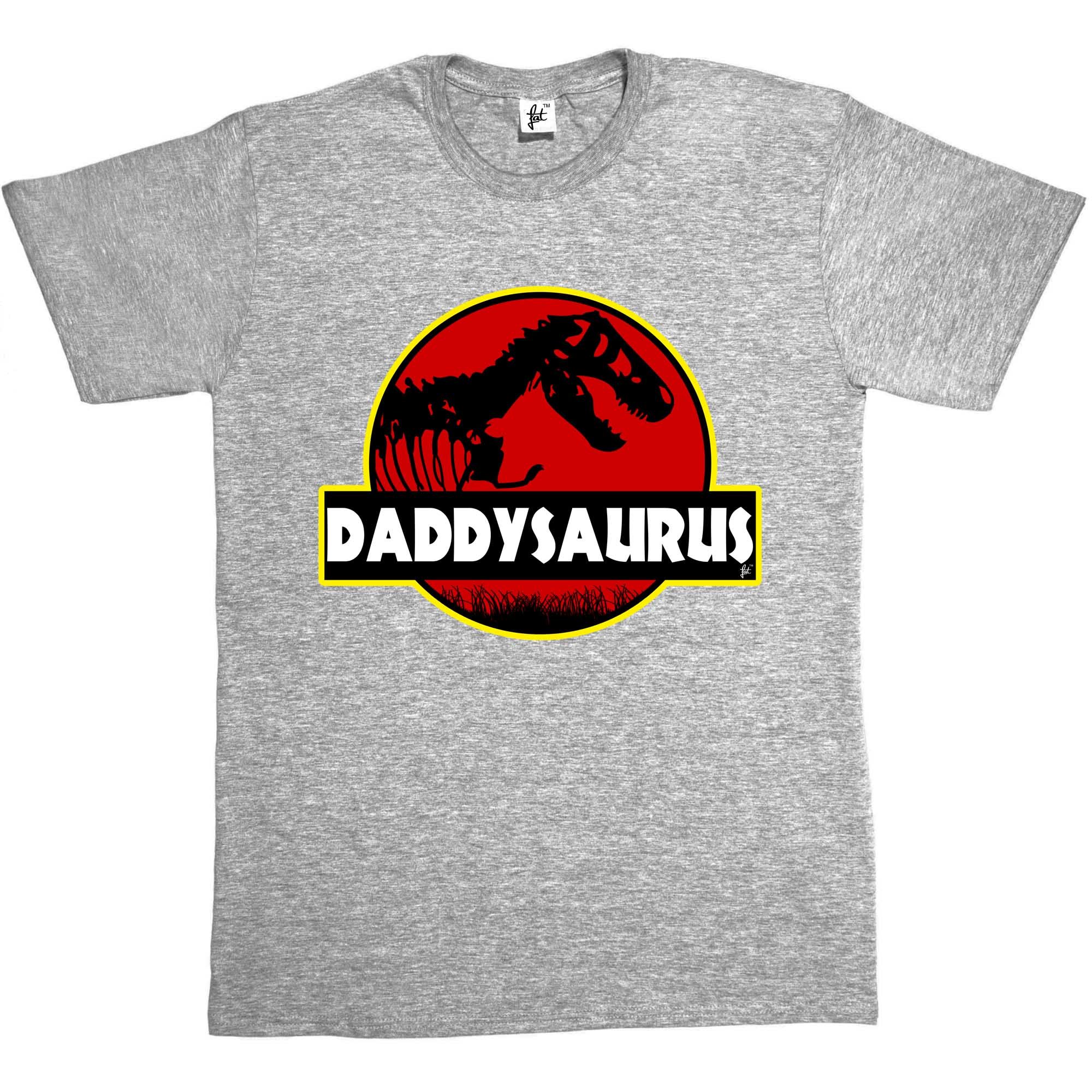 Fancy A Snuggle Daddysauras Dad Fathers Day T-Rex Old Dinosaur Mens T-Shirt XXX-Large Heather Grey