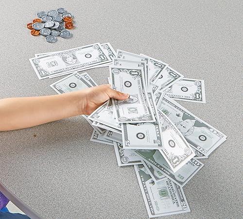 Miniatura 7 de Learning Resources Pretend Play Money - 150 Pieces Ages 3 Play Money for Kids Pretend Money for Kids Play Money Set Money and Banking Play Toys