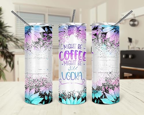 Miniatura 2 de Sarcastic Funny Tumbler with Straw Lid for Women Coworkers Gift 20 oz Travel Drink Cup (Might be Coffee)