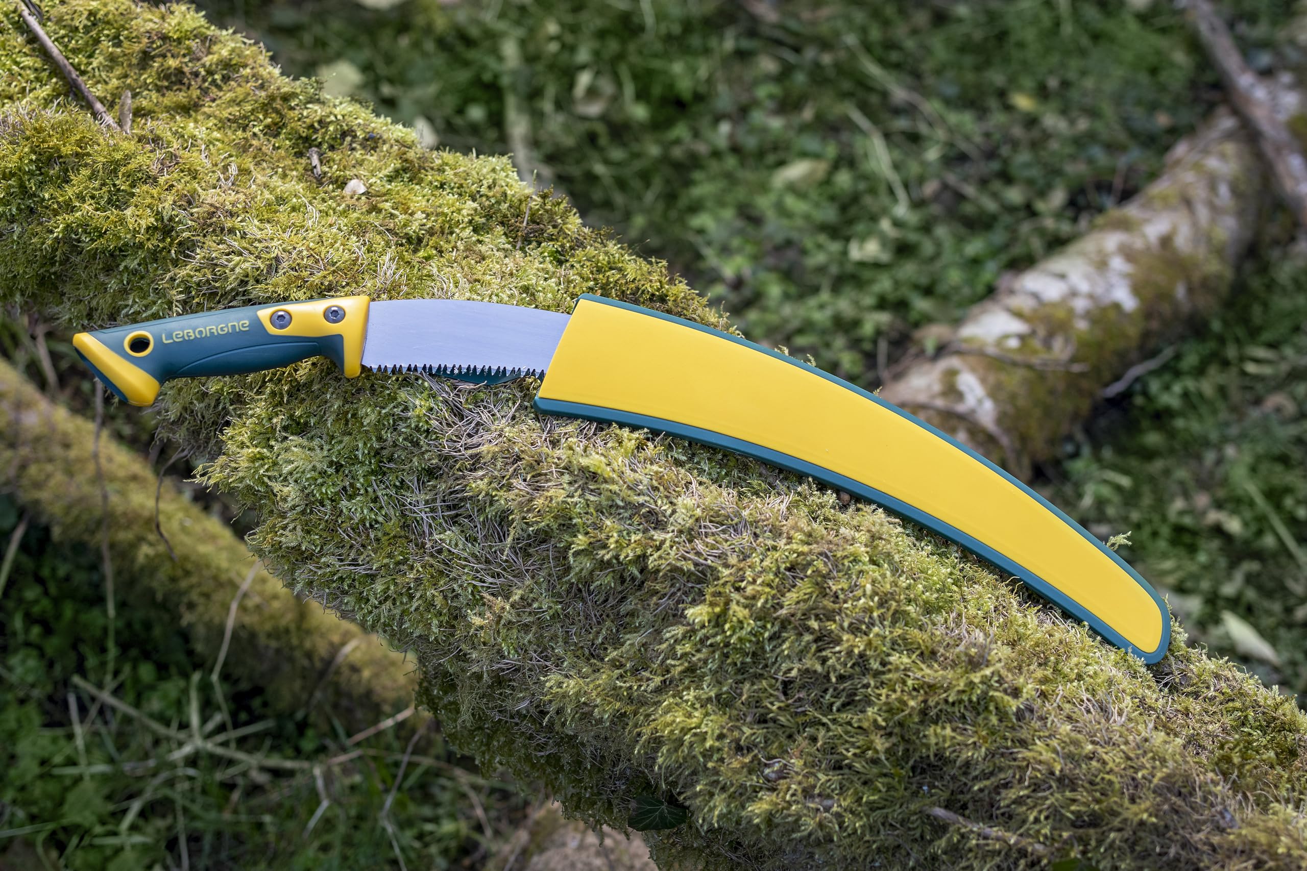 Leborgne, Scie Arboricole 35 cm Duopro, Scie à élaguer avec Manche Bi-Matière Ergonomique + Fourreau de Protection, Outil de Jardinage Idéal pour Élagage et Taillage des Arbres et Arbustes