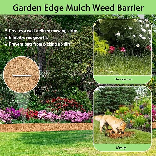 Miniatura 4 de Rollo grueso de fibra de coco, 120 x 16 pulgadas, revestimientos de coco natural para macetero, cesta de flores, hojas de fibra de coco, alfombra de