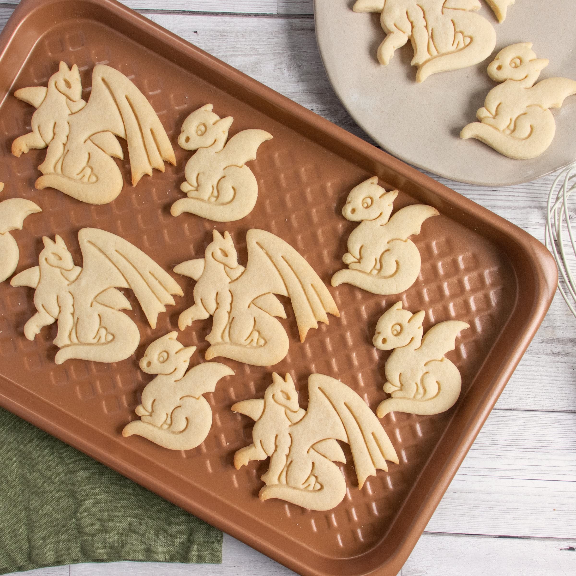 Amazon | BAKERLOGY ドラゴン クッキー型2個セット（大人・ベビー