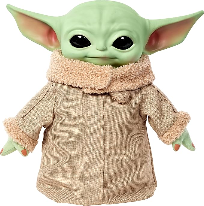George Lucas hat kein Interesse an der Rückkehr ins Star-Wars-Universum 9 91OqPNYOsIL. AC SX679 Mattel Star Wars The Mandalorian Grogu Plush 11-inch Toy, Squeeze & Blink Character Figure with Sound, Blinking Eyes & Hand Motion