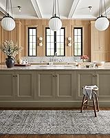 Vista 62 de Loloi Jean Stoffer Katherine Collection KES-02 Ocean/Coral 2'-7'' x 10'-0'', .25" Pile Height, Runner Rug