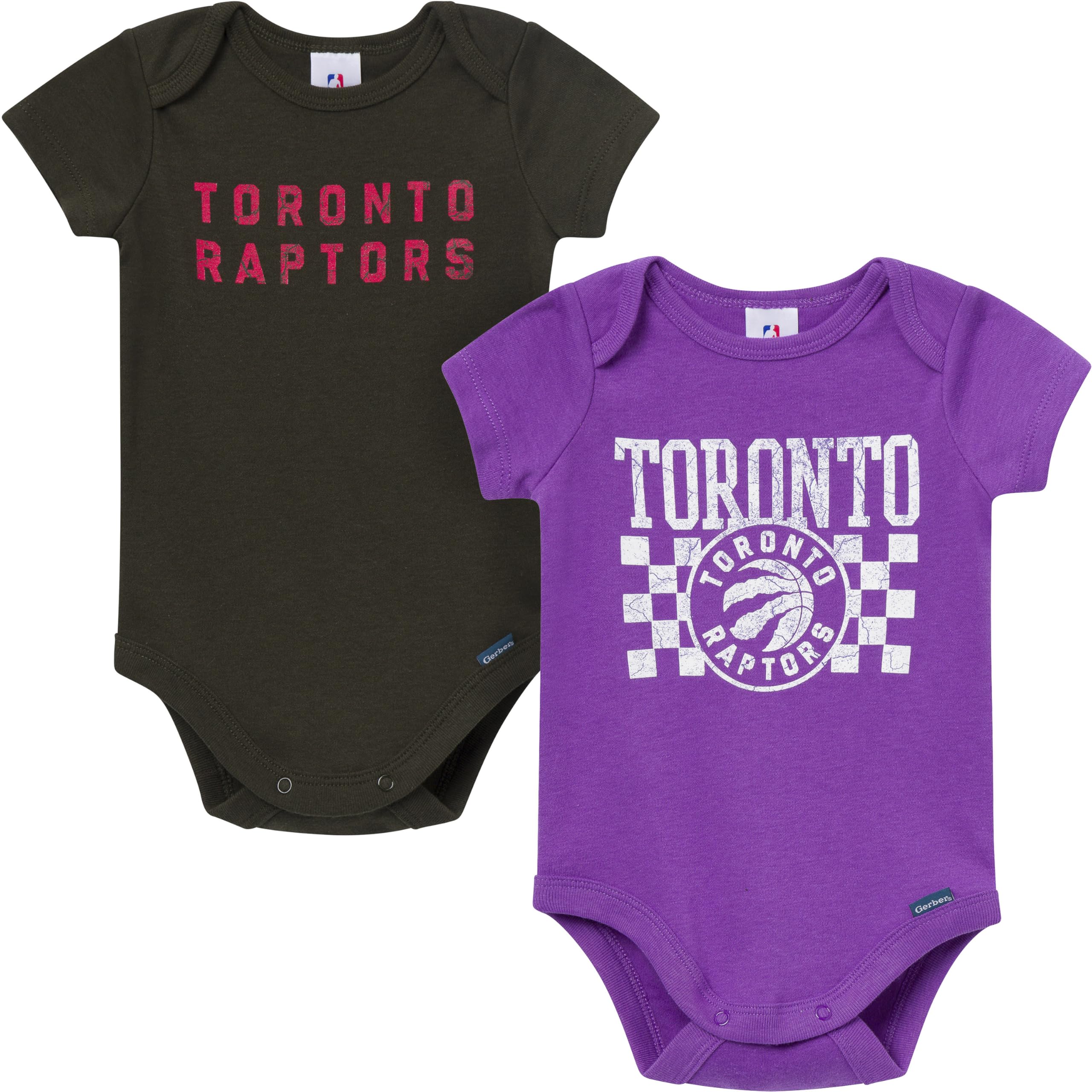 Gerber Baby NBA Boys &amp; Girls 2-Pack Short Sleeve Onesie Bodysuits