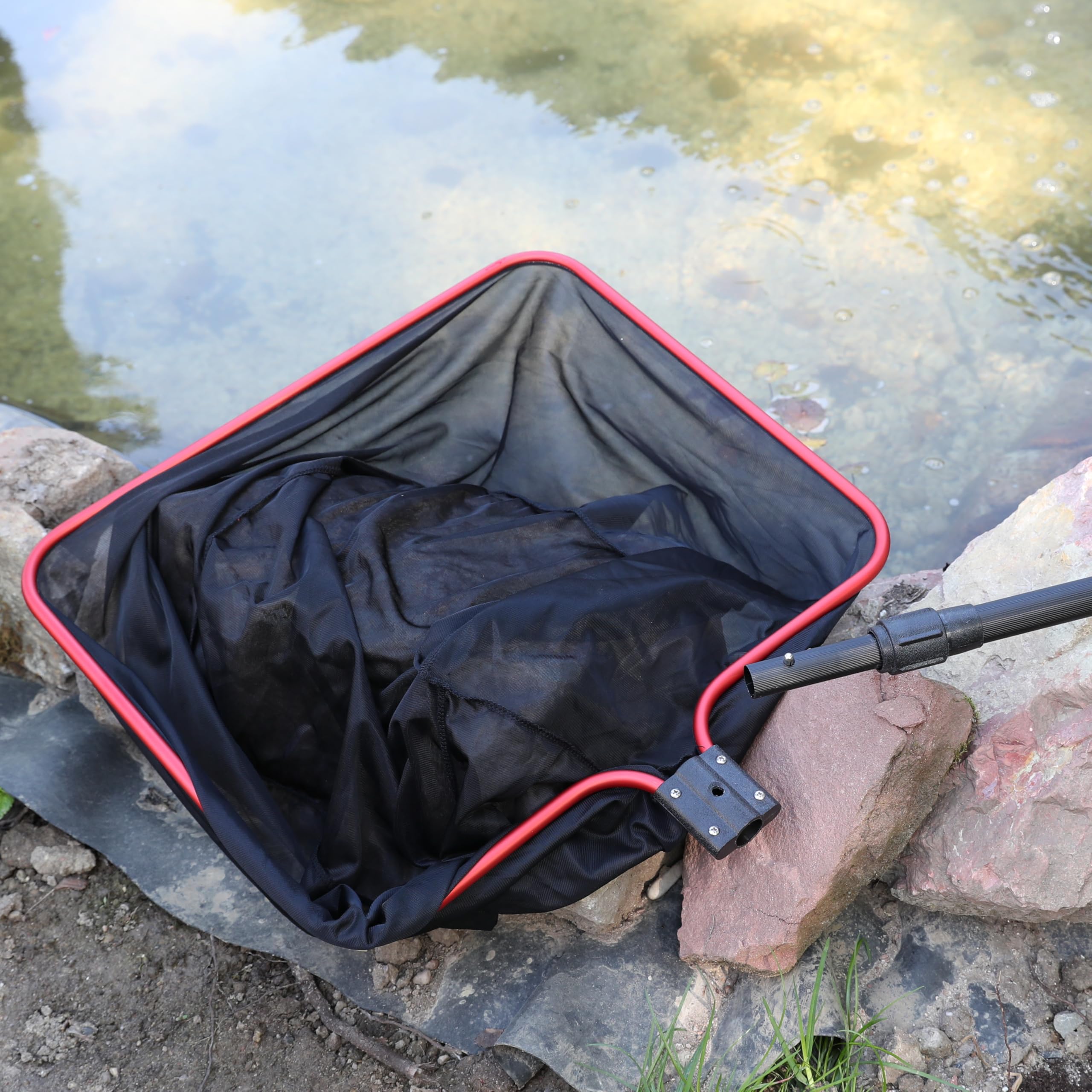 JBL Retino per laghetto M fine, 50 x 43 cm, Maglia fine, 160 cm, Manico telescopico