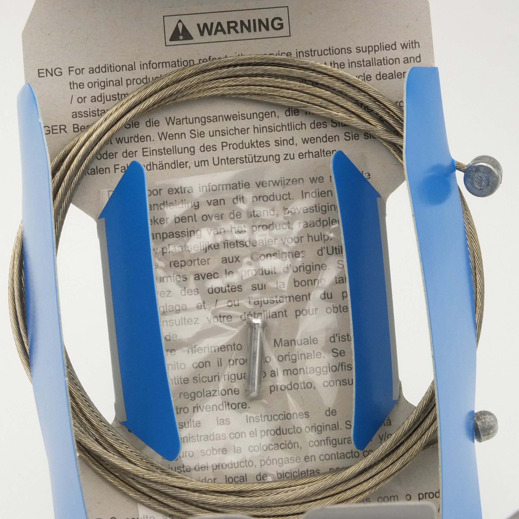 SHIMANO Spares Road/MTB Dual Ended Brake Steel Inner Wire, 1.6 x 2050 mm, Box 10 Silver