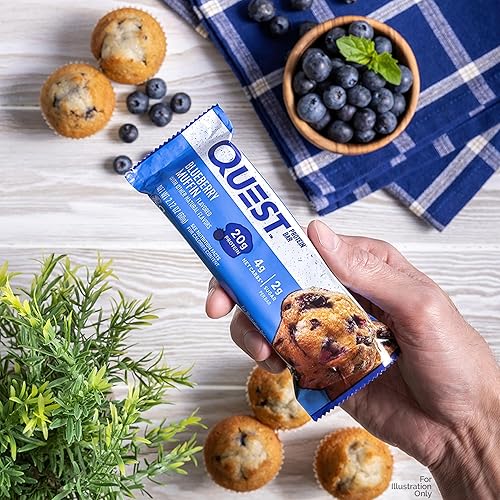 Vista 87 de Quest Nutrition - Alto contenido en proteínas, bajo en carbohidratos, sin gluten, apto para ceto, 12