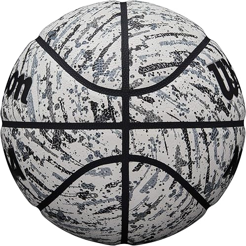 Miniatura 4 de Wilson NCAA Replica Splatter Basketball - Tamaño 7 - 29.5 pulgadas, negroblanco