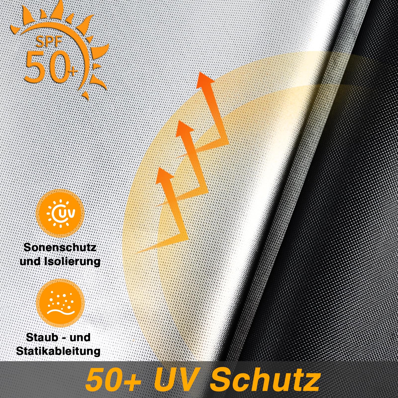 EVRBUL Abdeckung für Dreiradfahrzeuge Staub- und wasserdichte Vollabdeckung, kompatibel mit Can-Am Ryker 600, Ryker 900, Ryker Sport und Ryker Rally Edition. Passt bis 260 cm Länge.