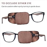 Vista 85 de Astropic Parche de seda para ojos para adultos y niños, gafas para cubrir cualquier ojo, Plástico