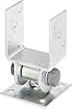 Alberts 208714 Post Holder with Moving Top | Screw-On | Hot-Dip Galvanised | Clear Width 91 mm