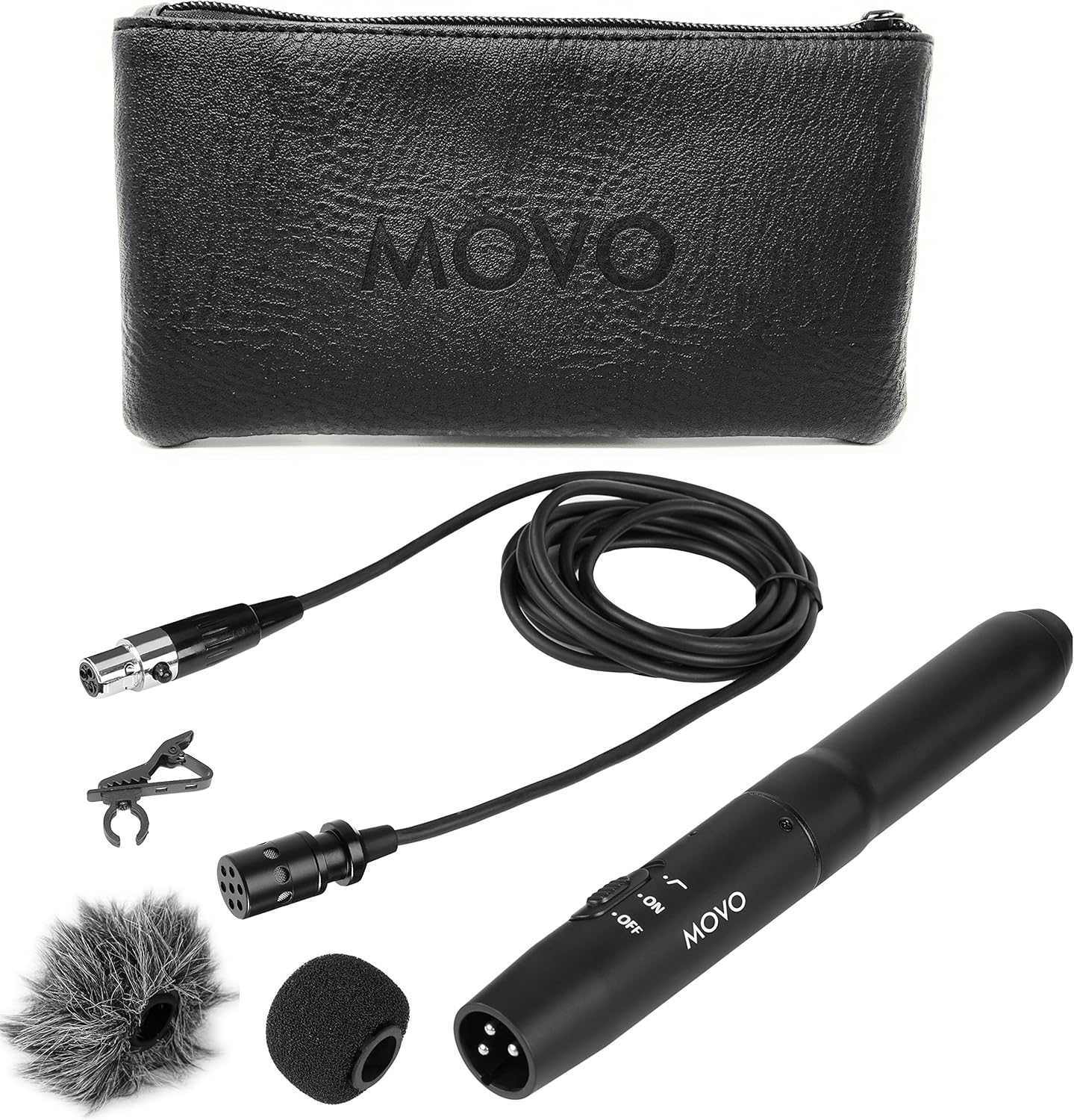 Movo LV11C XLR Lavalier Cardioid Condenser Microphone with