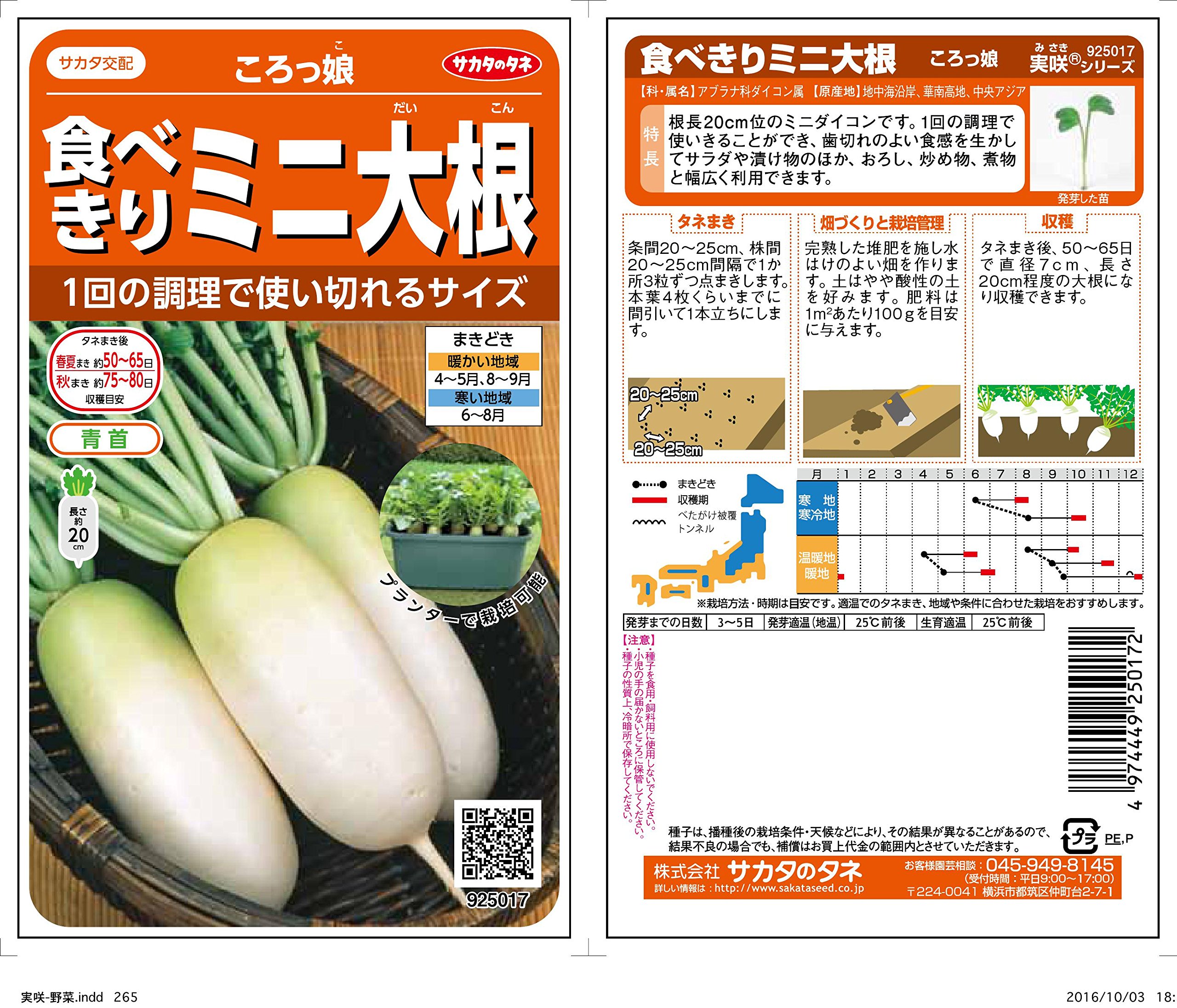だいこん　オーダー受付中ページ Amazon | ミニ大根 ころっ娘 | 野菜
