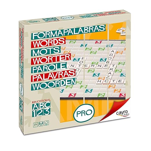 Cayro – Word Shaper Pro – Lernbrettspiel – Für alle Altersgruppen – Fördert die Kreativität – Verbessert die Rechtschreibung – Spaß und Unterhaltung – Ideal für Familienspiele