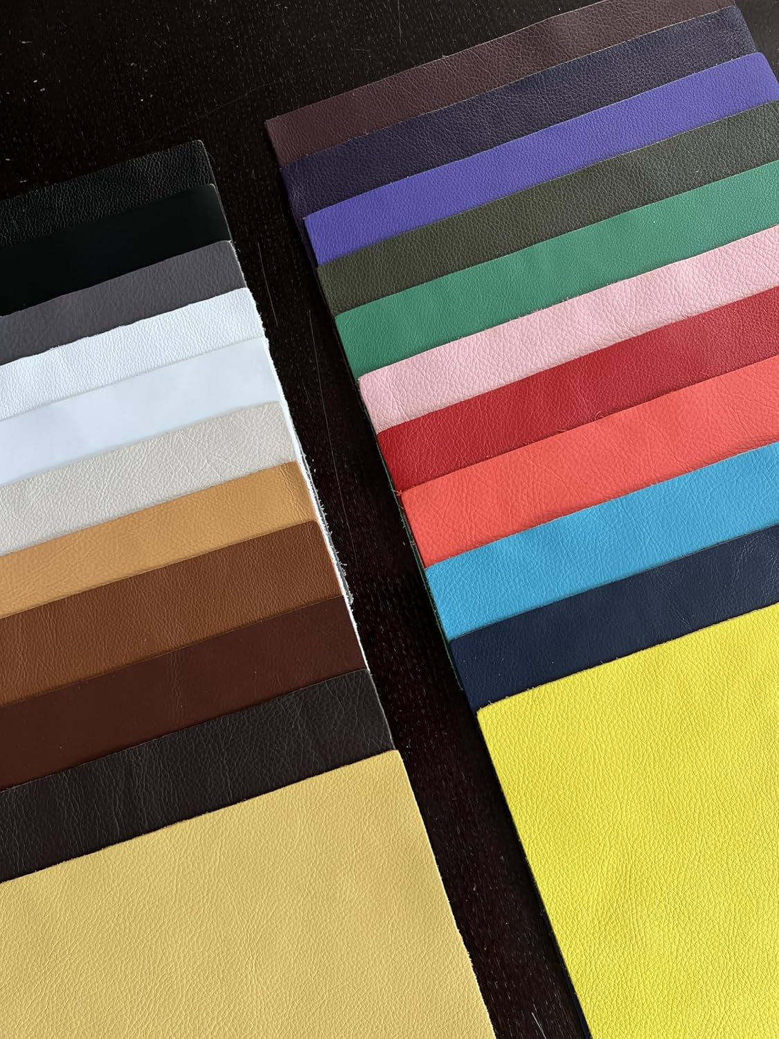 Natural Grain Cow Leather: 8.5'' x 11'' Pre Cut Leather Pieces (Navy, 3-Pack)