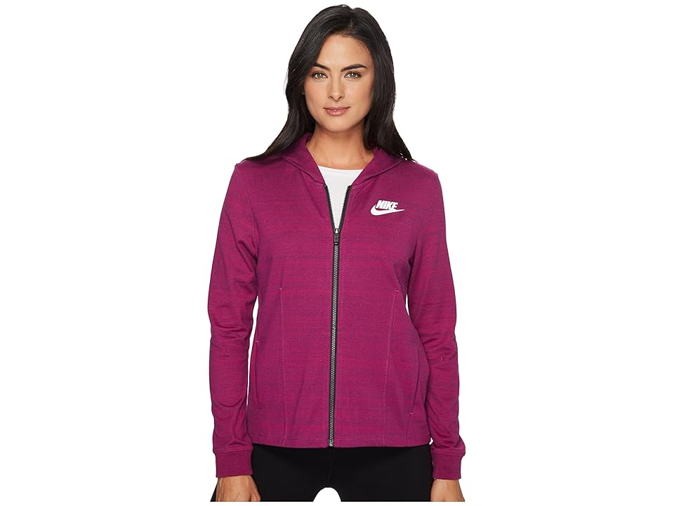 

Nike Sportswear Advance 15 Knit Jacket (True Berry/White) Women's Coat