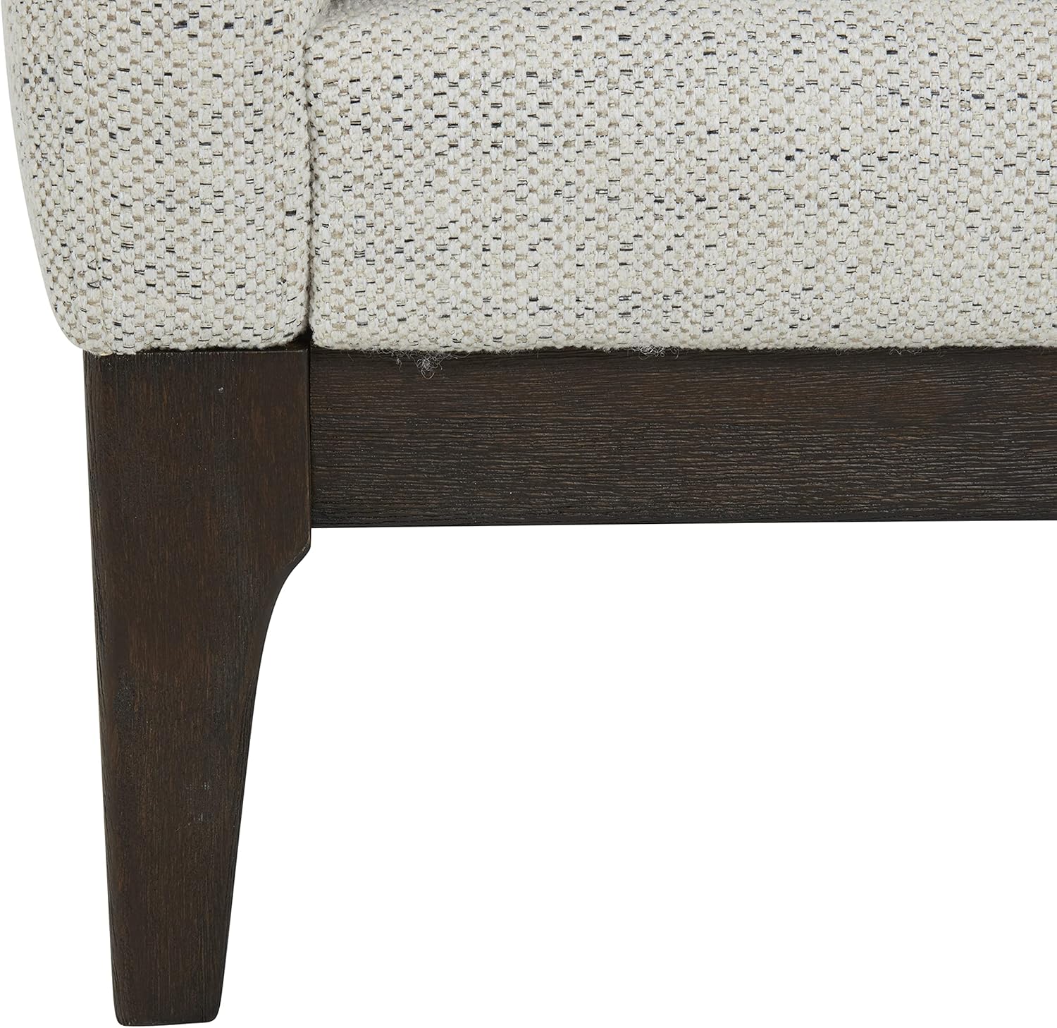  Brand – Rivet Contemporary Living Room Accent Chair with Wood Base, 34.6"W, Ivory : Home & Kitchen