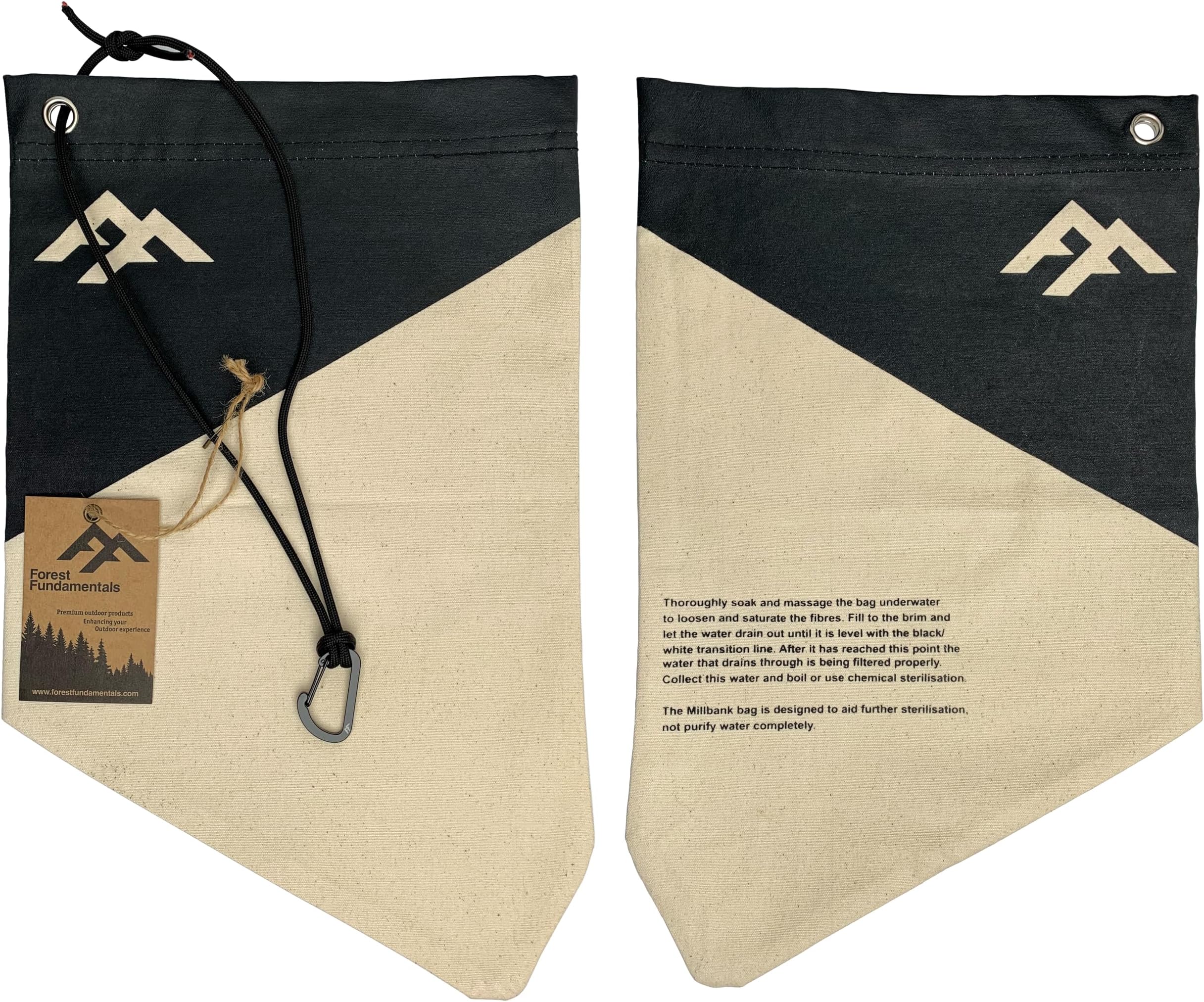 Millbank Bag | Water Filtration Bag | Bushcraft, Survival, Military | Handmade Bag in UK | Forest Fundamentals™