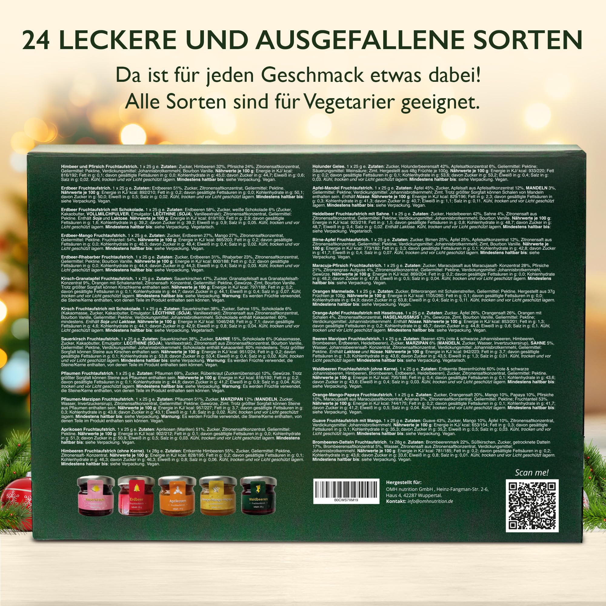 Adventskalender 2025 aus Deutschland Weihnachten Geschenkset (Frühstück)