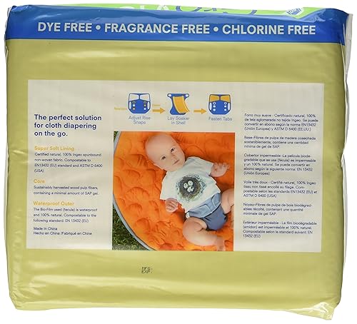 Miniatura 2 de GroVia Almohadilla desechable BioSoaker para pañales de tela para bebé (50 unidades)