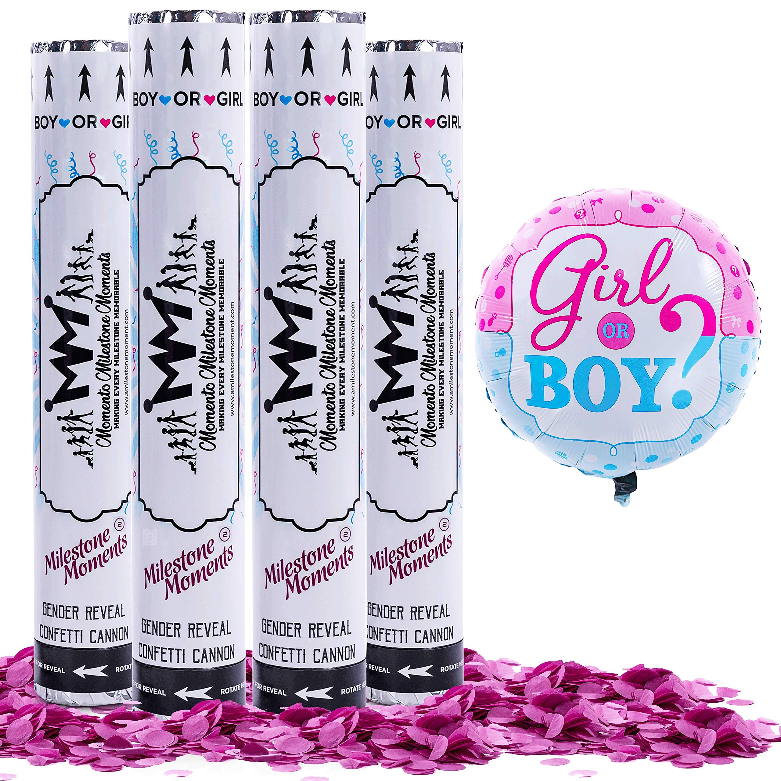 Buy Gender Reveal Confetti Cannon Bundle Baby Reveal Party Supplies