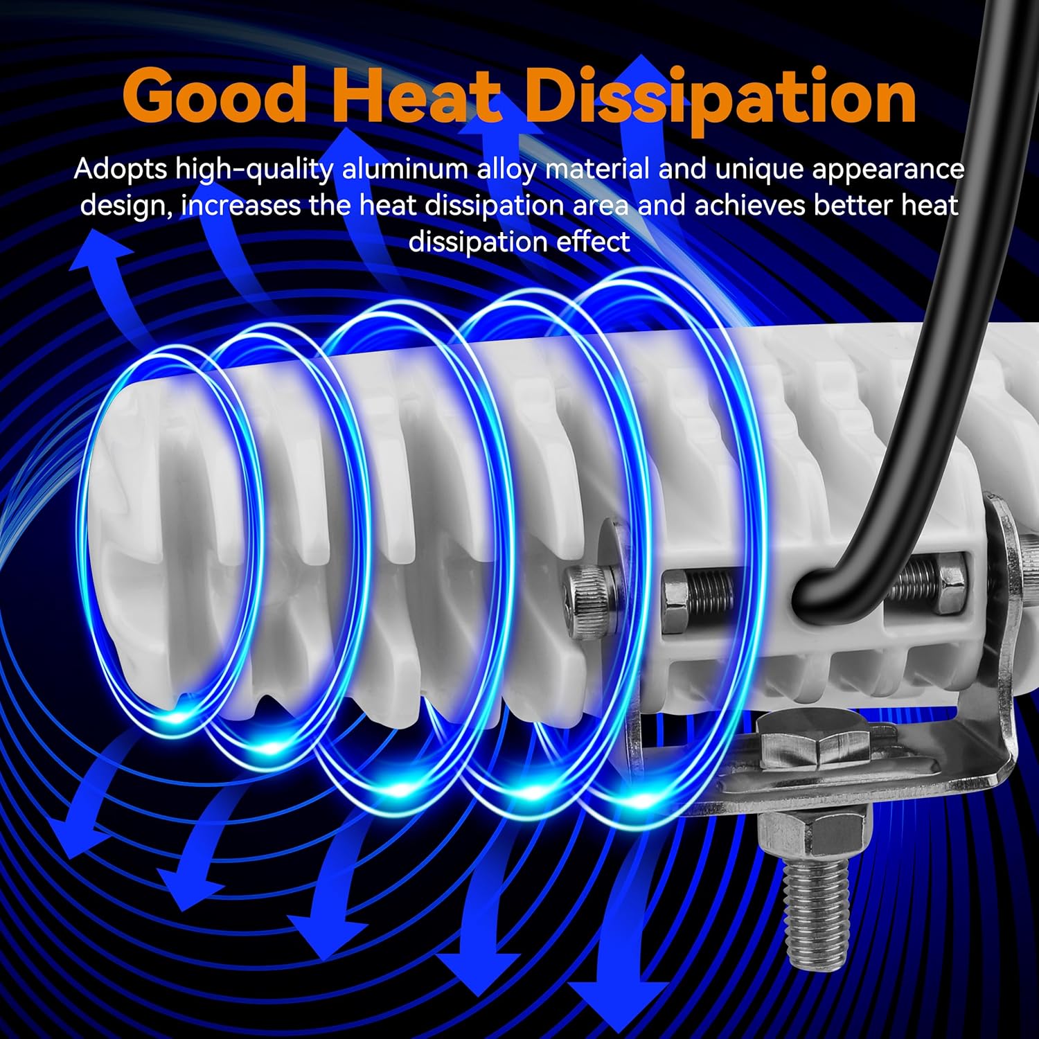 Waterproof Led Boat Lights, 18W LED Spreader Lights Underwater Marine LED Boat Lights, 8.2 in 3000LM 12V 8W IP68 Waterproof