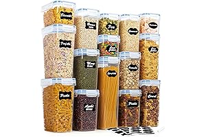 Vtopmart Airtight Food Storage Containers Set for Maximum Kitchen Organization