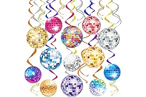 70s Disco Party Hanging Swirls Decorations for Birthday Party