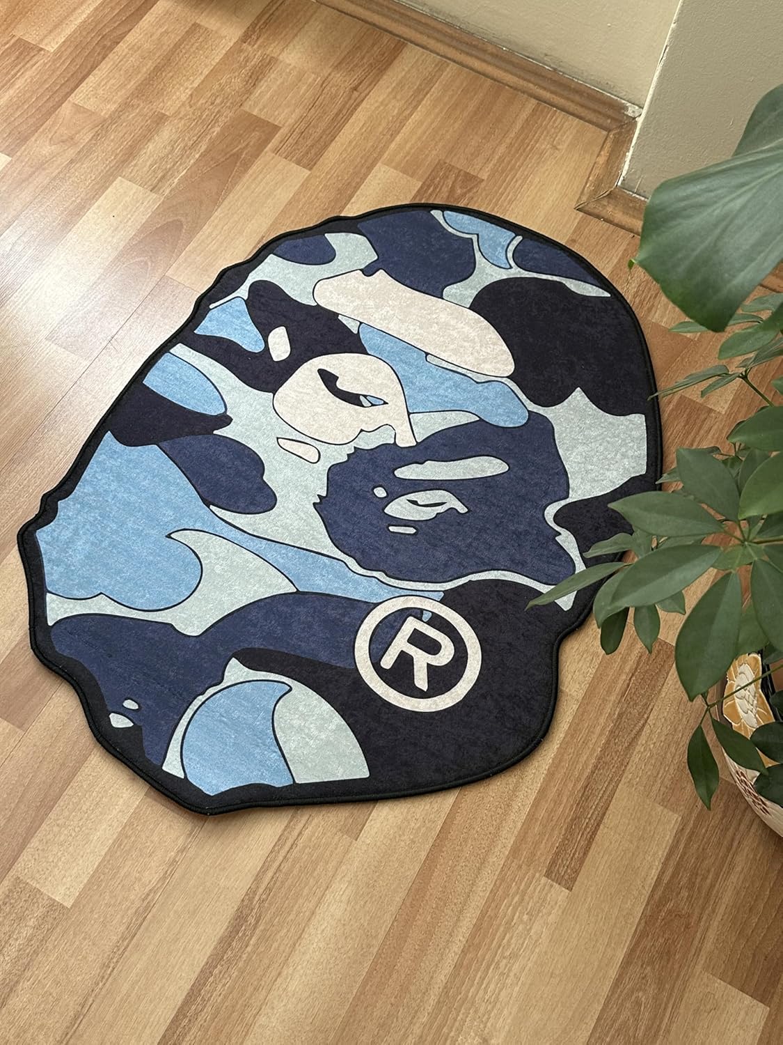 Blue Detailed Decor mat, 23x31 inch, Children's Rug, Kids Decor Rug,Popular Rugs, Floor mat