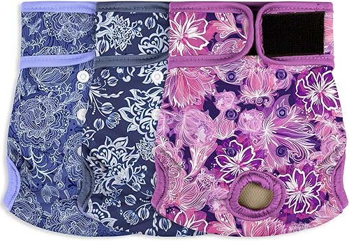 Miniatura 15 de Pañales lavables para perras – Pañales reutilizables de primera calidad para perras en celo – Pañales para perras altamente absorbentes