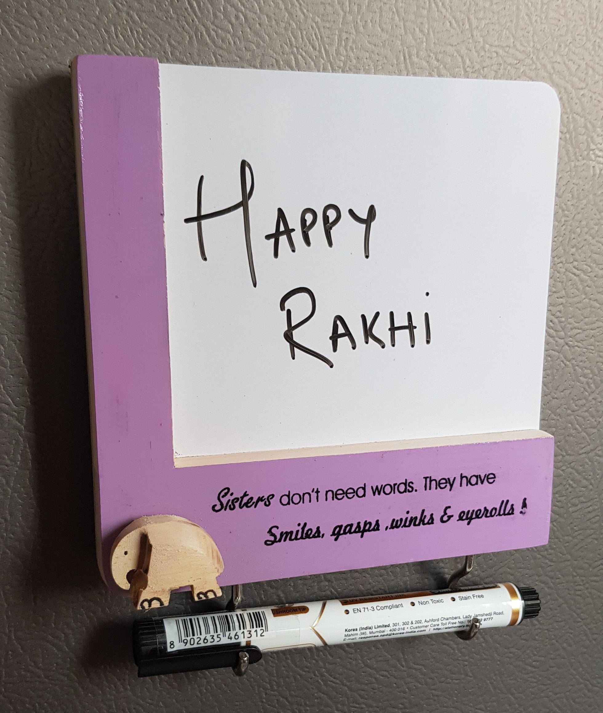 Magnes do tablicy dla siostry – innowacyjne prezenty rakhi – prezenty dla siostry – magnesy użytkowe