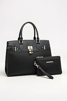 Dasein Women Handbags and Purses Ladies Shoulder Bag Top Handle Satchel Tote Work Bag with Wallet