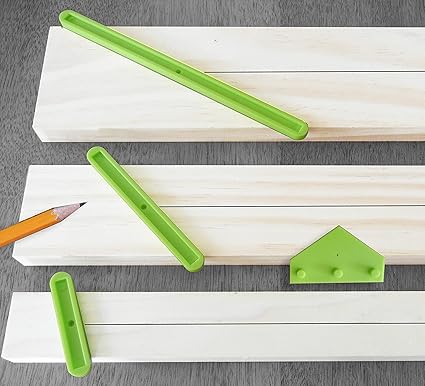 EZ Center Finder Tool for Woodworking | Find and Mark Exact Center on Any Size Board | 4-Piece Set Includes Bonus Edge Guide.