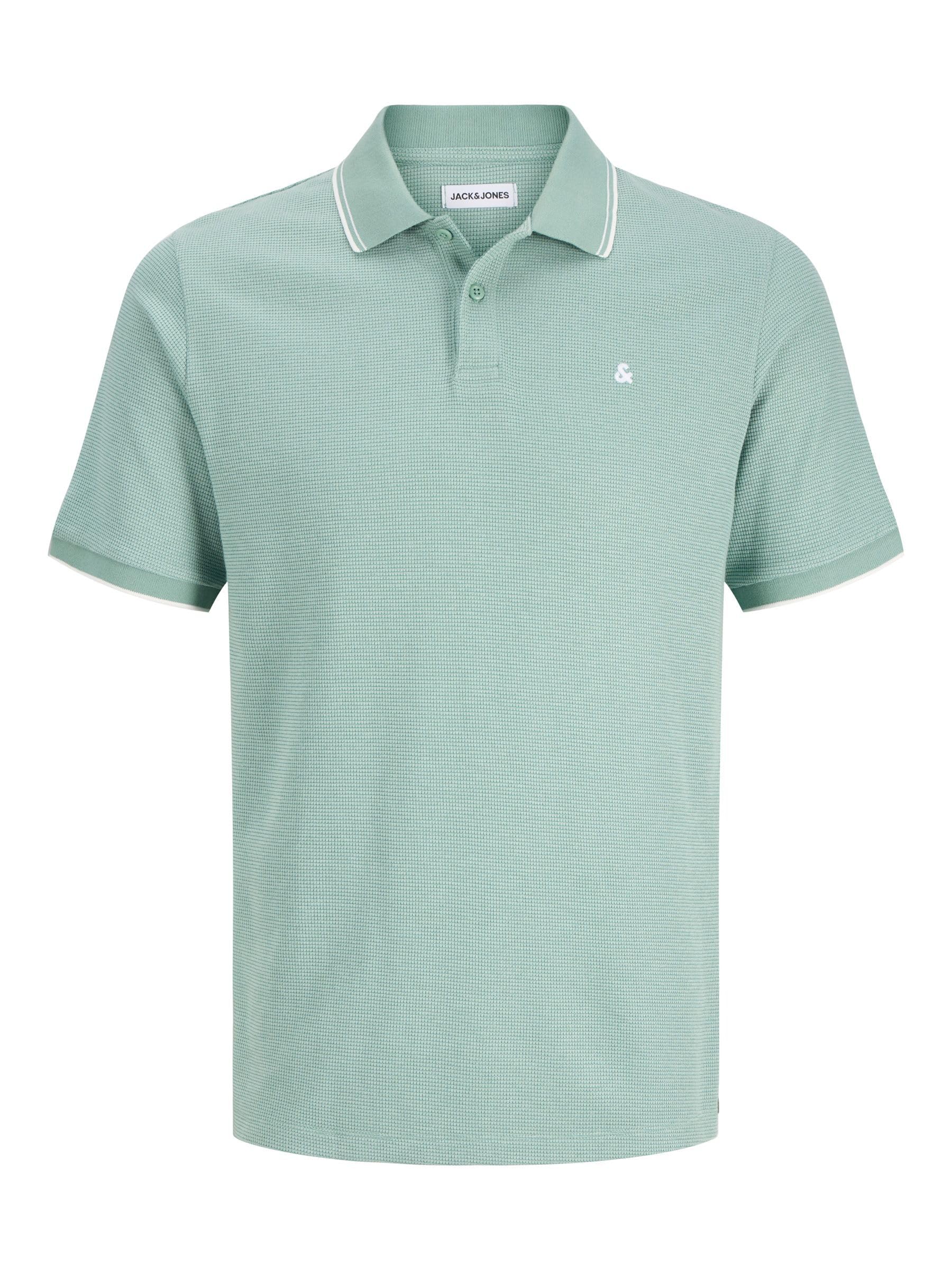 JACK & JONES Jjeaustin Polo SS Noos Pls - Plus Size, Mineral Blue, 4XL