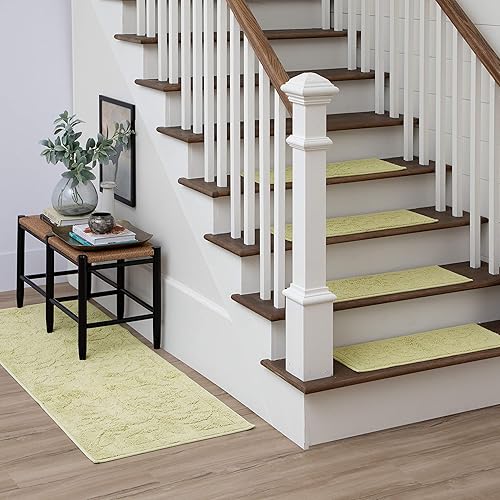 Mohawk Home Alfombra decorativa Foliage, 3 pies, redonda, salvia