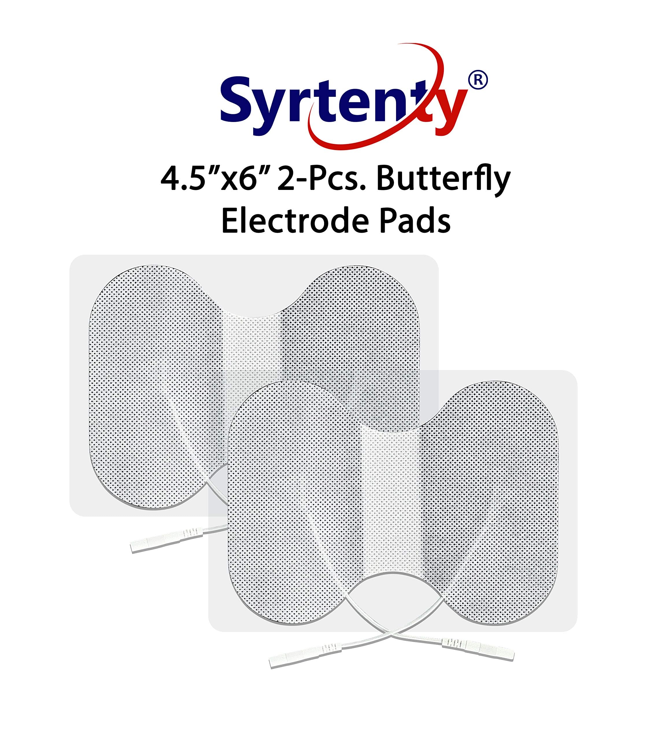 Syrtenty TENS Unit Replacement Pads Butterfly Shaped Electrode