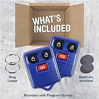 Vista 3 de KeylessOption Llavero de repuesto para Ford Lincoln Mazda Mercury 1998 1999 2000 2001 2002 2003 2004 2005 2006 2007 2008 2009 2010 2011 2012 2013