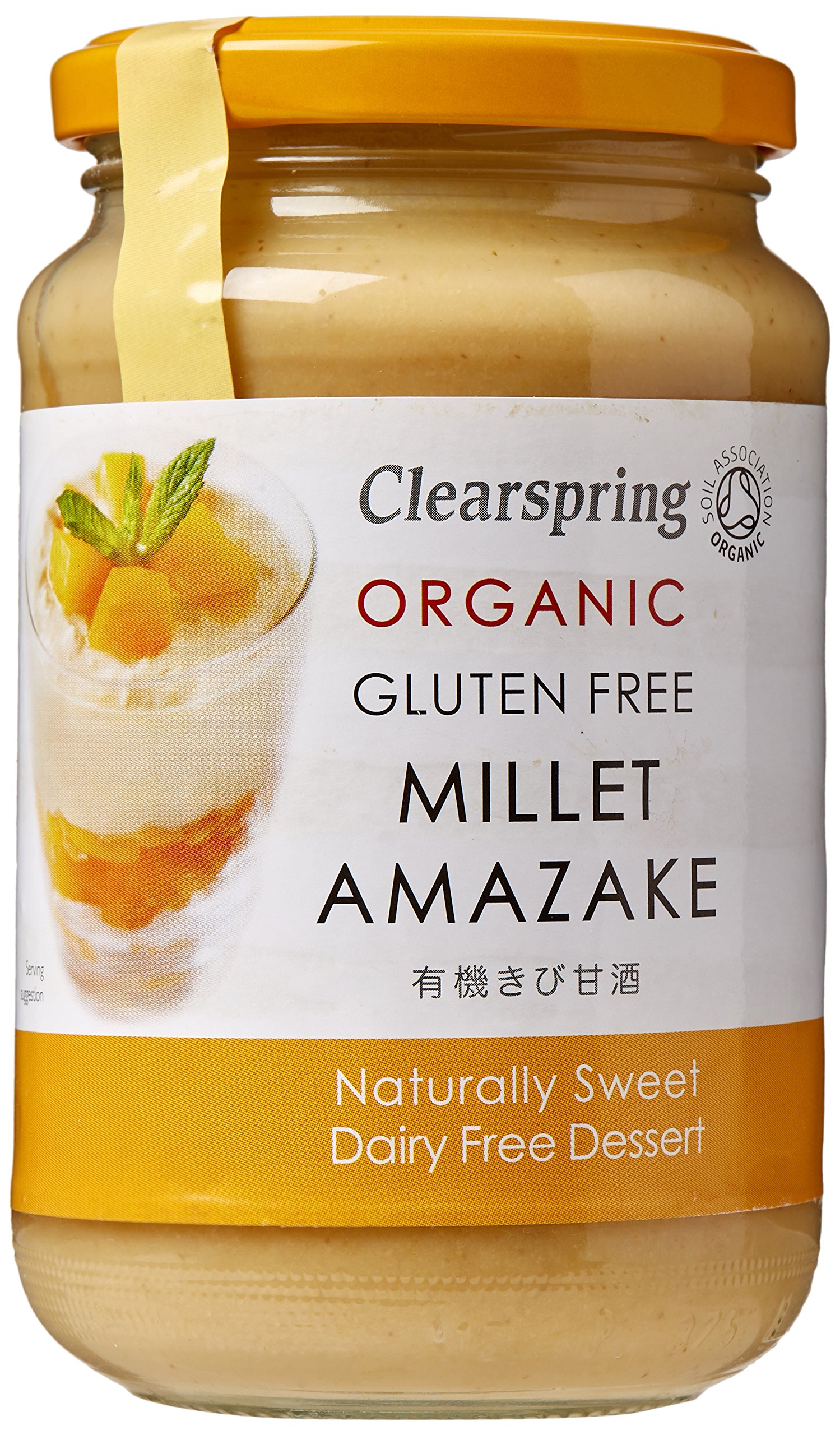 ClearspringOrganic Japanese Millet Amazake, 370g (Pack of 4)EU OrganicSoil AssociationSoil AssociationSoil Association