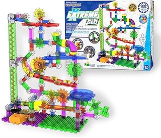 The Learning Journey: Techno Gears Marble Mania - Extreme Glo (200+ pcs) - Glow in The Dark Marble Run for Kids Ages 6 and Up - Award Winning Toys