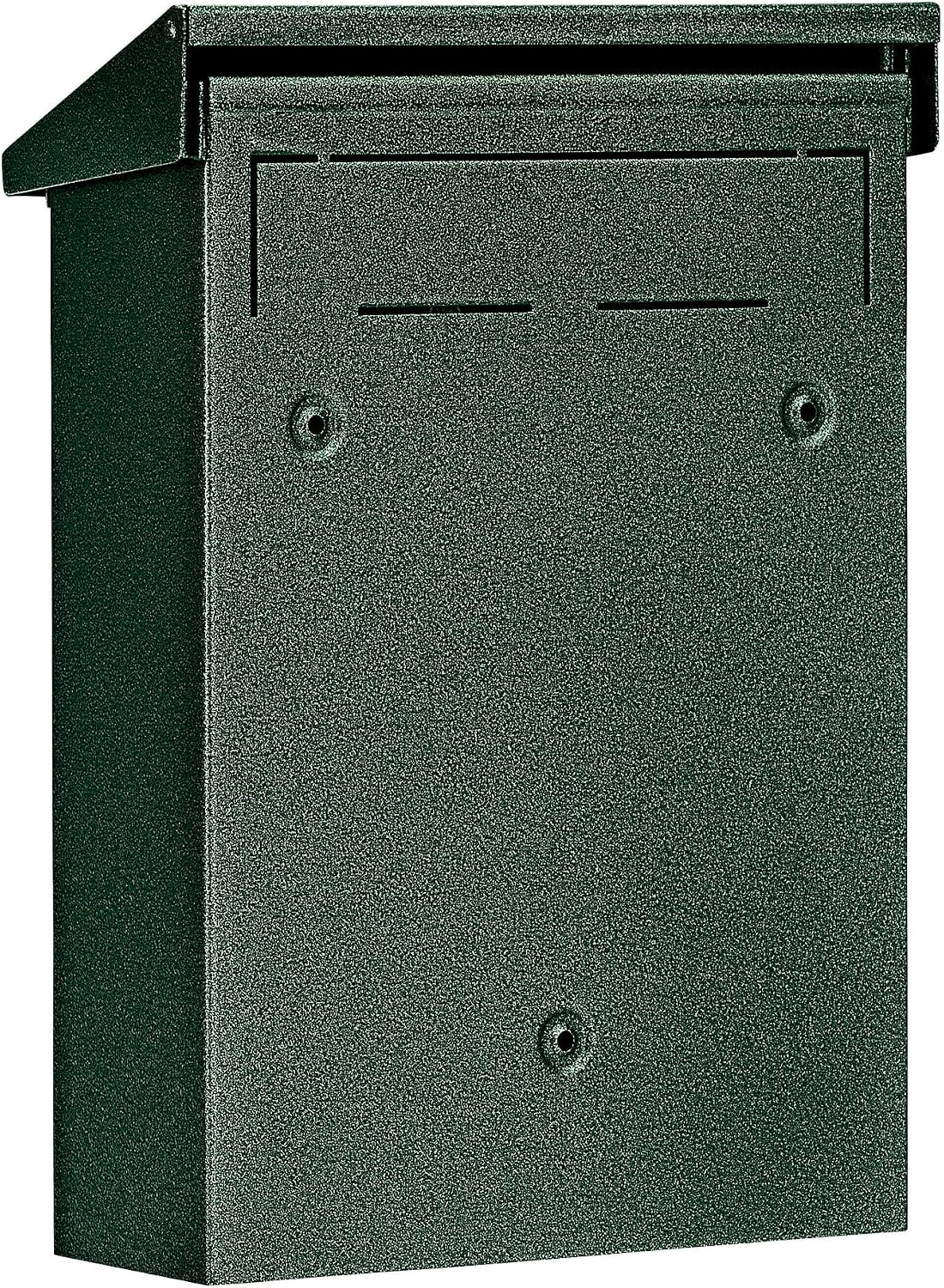 Burg-Wächter Daily 5861 GR Steel Mailbox, Green