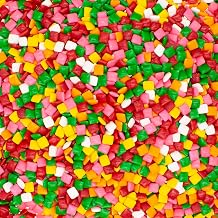 Assorted Chewing Gum Chiclet Tabs, 2 Pound Bulk Candy, Colorful Bite-Size Gum Pieces, Classic Fruit Flavors, Resealable Freshness Bag