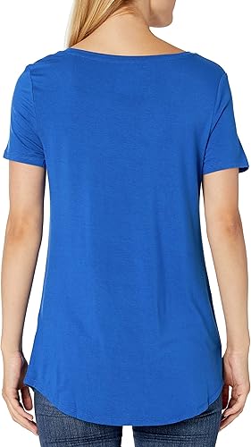 Miniatura 3 de Tienda Essentials Túnica de manga corta con escote redondo para mujer, paquete de 2