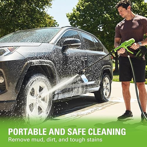 Miniatura 6 de Greenworks Limpiador eléctrico de 40 V (600 PSI 0.8 GPM), solo herramienta