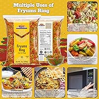 Vista 4 de Rani Far Far / Fryums (pellet de trigo y tapioca) Forma de anillo de 7 onzas (7.05 oz) ~ Vegano, Kosher, sin cocinar, utilizado para hacer papad
