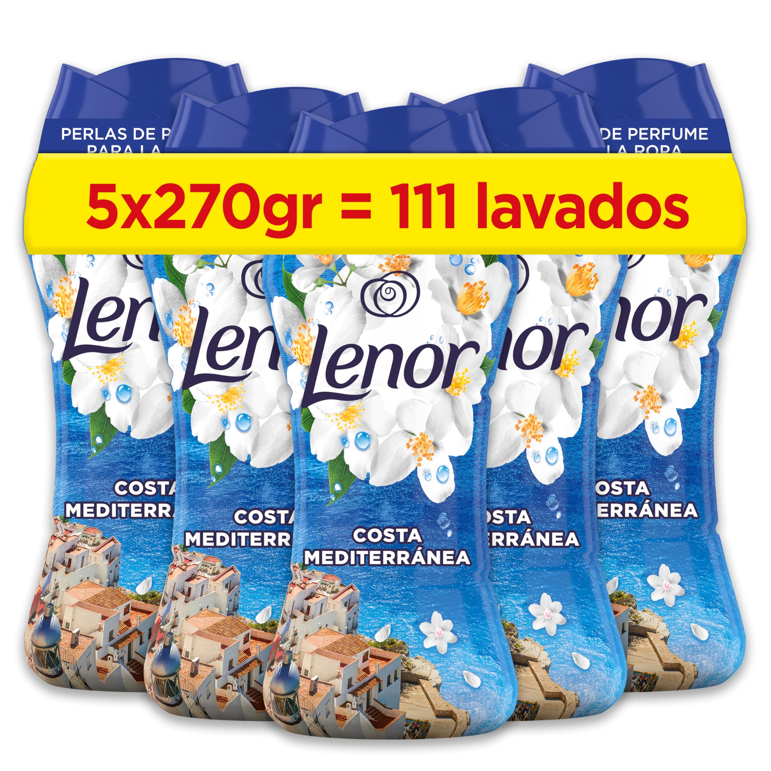 Lenor Perlas de Perfume 111 Lavados: Brisa Marina y Jazmín