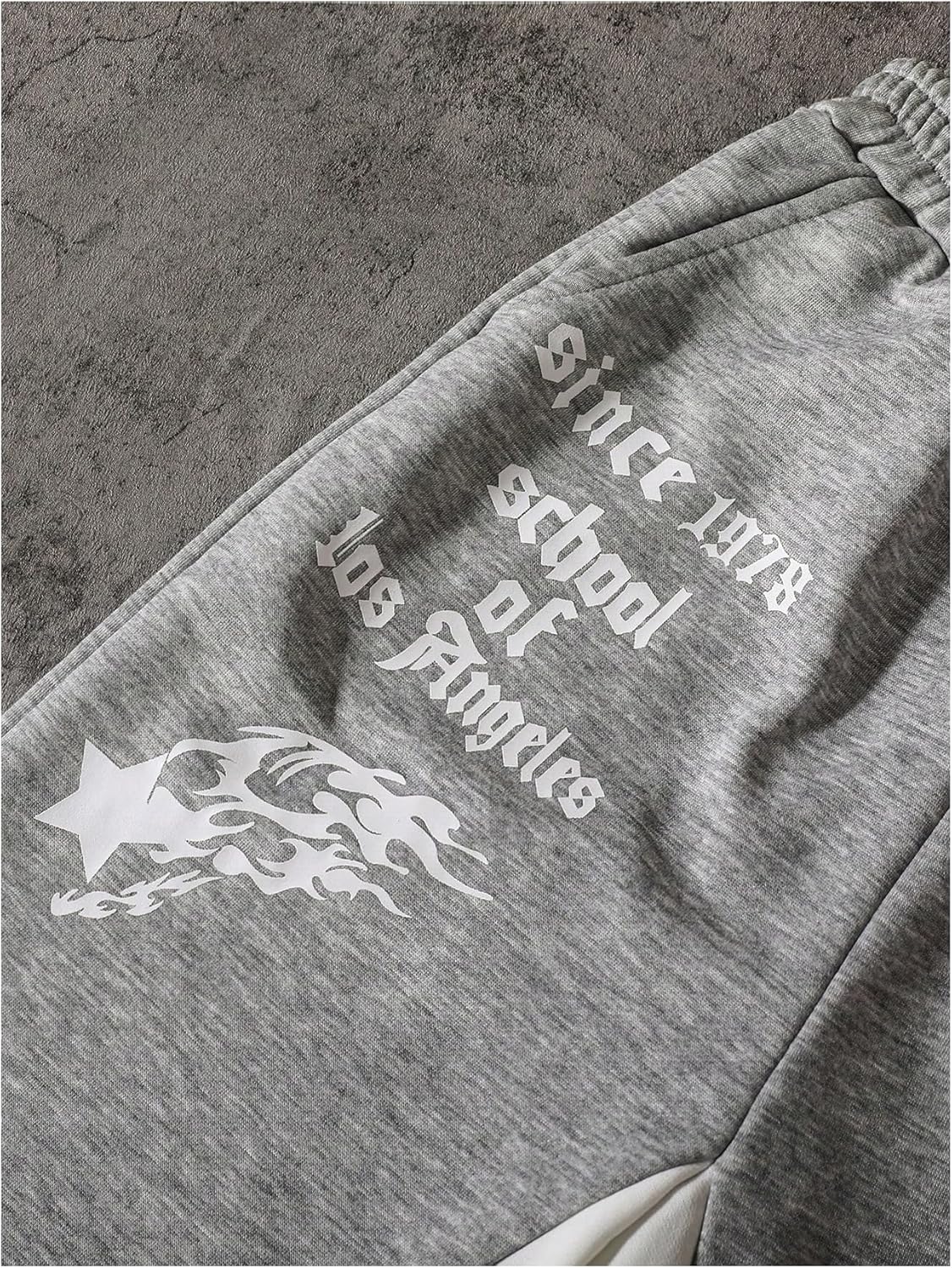 SHENHE Boy's Letter Print Elastic Waist Pants Wide Leg Pocket Athletic Sweatpants - Image 3