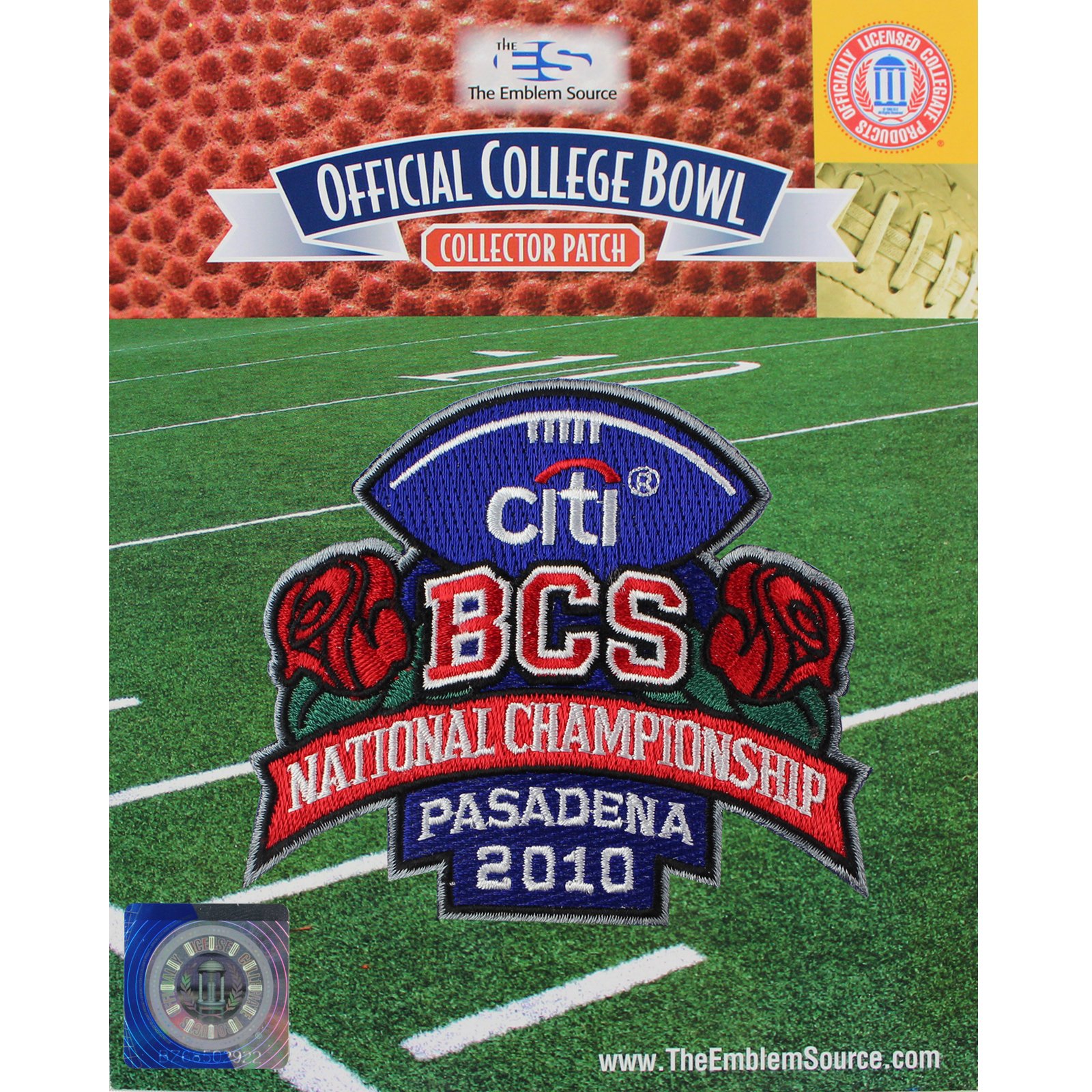 2010 Citi BCS National Championship Game Patch (Texas vs. Alabama)